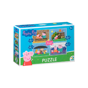 Puzzle 4w1 Świnka Peppa 200342